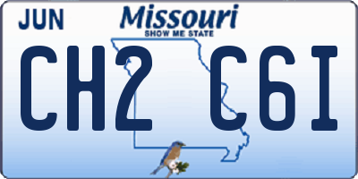 MO license plate CH2C6I