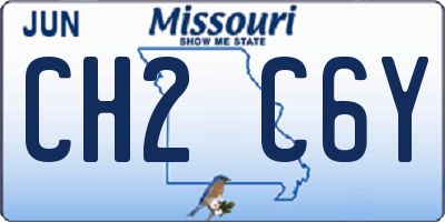 MO license plate CH2C6Y