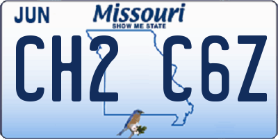 MO license plate CH2C6Z