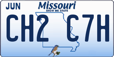 MO license plate CH2C7H