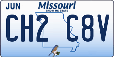 MO license plate CH2C8V