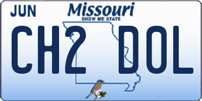 MO license plate CH2D0L