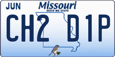 MO license plate CH2D1P