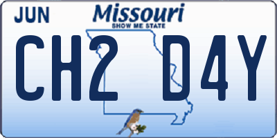 MO license plate CH2D4Y