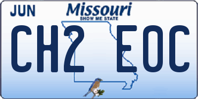 MO license plate CH2E0C