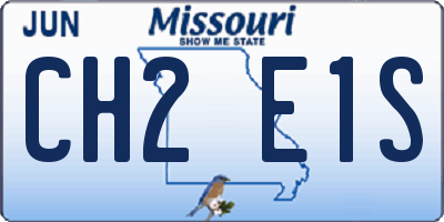MO license plate CH2E1S