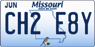 MO license plate CH2E8Y