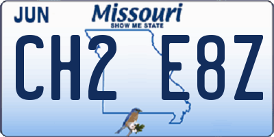MO license plate CH2E8Z