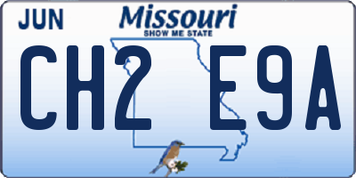 MO license plate CH2E9A