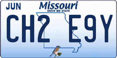 MO license plate CH2E9Y