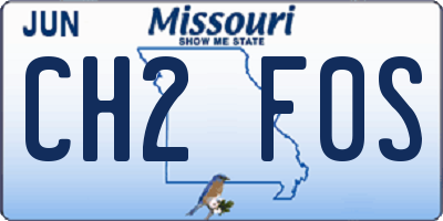 MO license plate CH2F0S