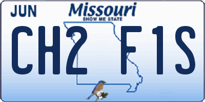 MO license plate CH2F1S