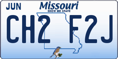 MO license plate CH2F2J