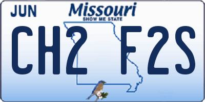 MO license plate CH2F2S