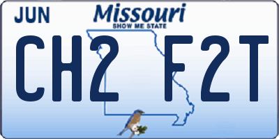 MO license plate CH2F2T