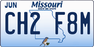 MO license plate CH2F8M