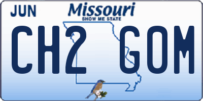 MO license plate CH2G0M