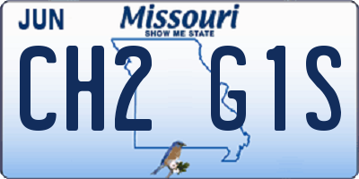 MO license plate CH2G1S