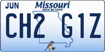 MO license plate CH2G1Z