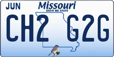 MO license plate CH2G2G