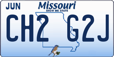 MO license plate CH2G2J