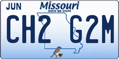 MO license plate CH2G2M