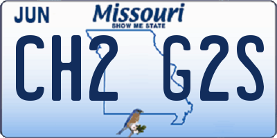 MO license plate CH2G2S