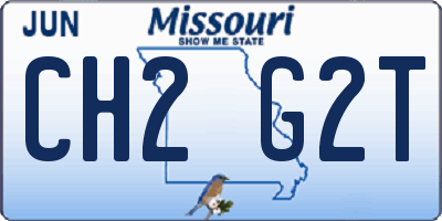 MO license plate CH2G2T