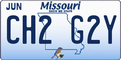 MO license plate CH2G2Y
