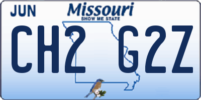 MO license plate CH2G2Z