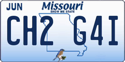 MO license plate CH2G4I