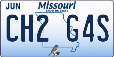 MO license plate CH2G4S