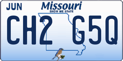 MO license plate CH2G5Q