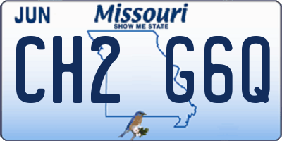 MO license plate CH2G6Q