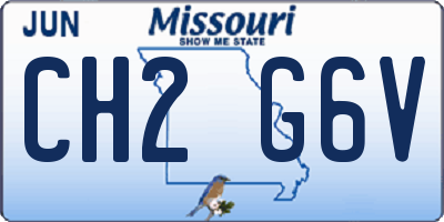 MO license plate CH2G6V