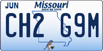 MO license plate CH2G9M