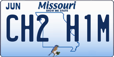 MO license plate CH2H1M