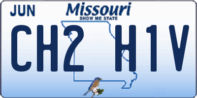 MO license plate CH2H1V