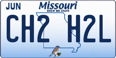 MO license plate CH2H2L
