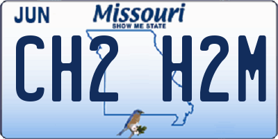 MO license plate CH2H2M