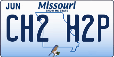 MO license plate CH2H2P