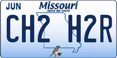MO license plate CH2H2R