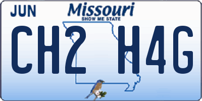 MO license plate CH2H4G