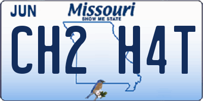 MO license plate CH2H4T