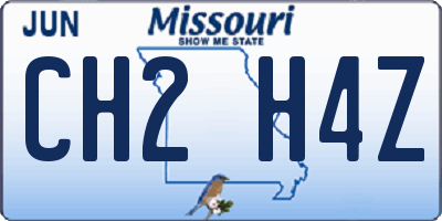 MO license plate CH2H4Z