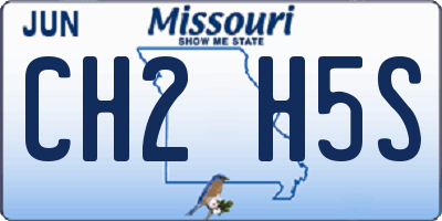MO license plate CH2H5S