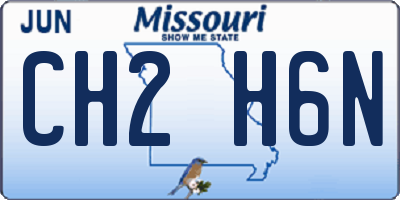 MO license plate CH2H6N