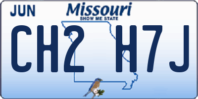 MO license plate CH2H7J