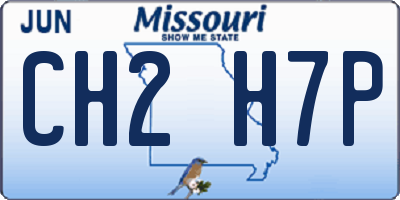 MO license plate CH2H7P