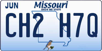 MO license plate CH2H7Q